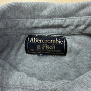 J- Vintage Abercrombie & Fitch Text l/s Polo Crewneck - L