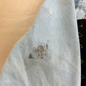 HOM Rolling Stones Its Only Rock N Roll Light Wash Reworked Denim Jacket - M
