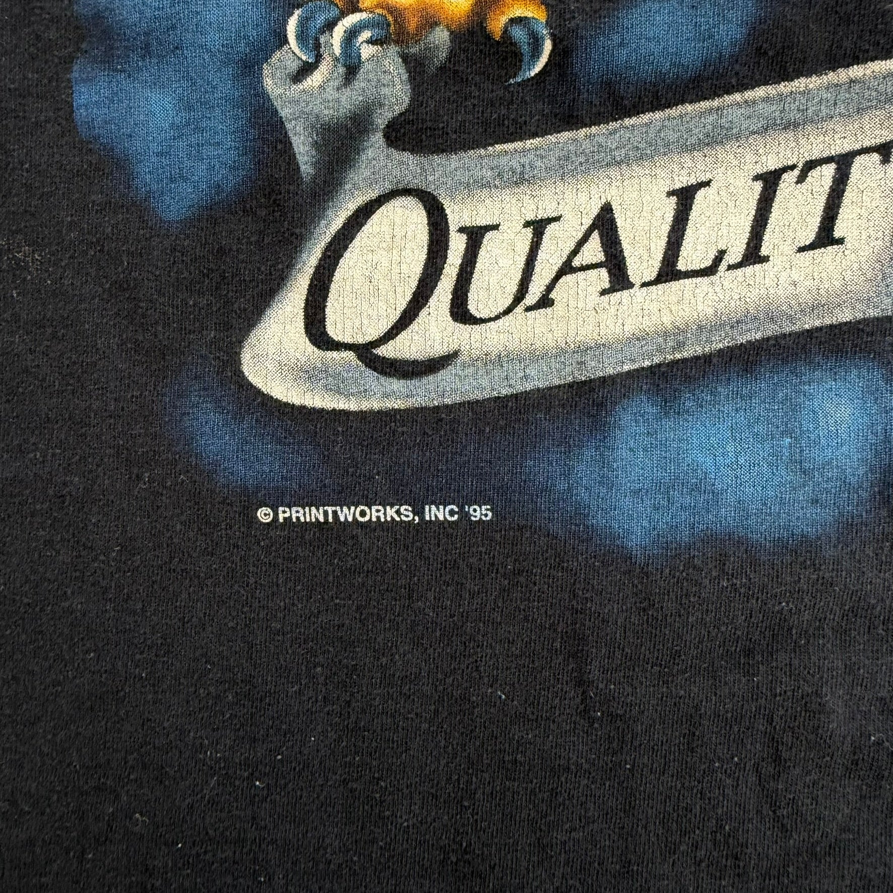 J- Vintage '95 Snap-on Quality Tools Eagle Graphic & Text Made In USA Single Stitch Tee - XL