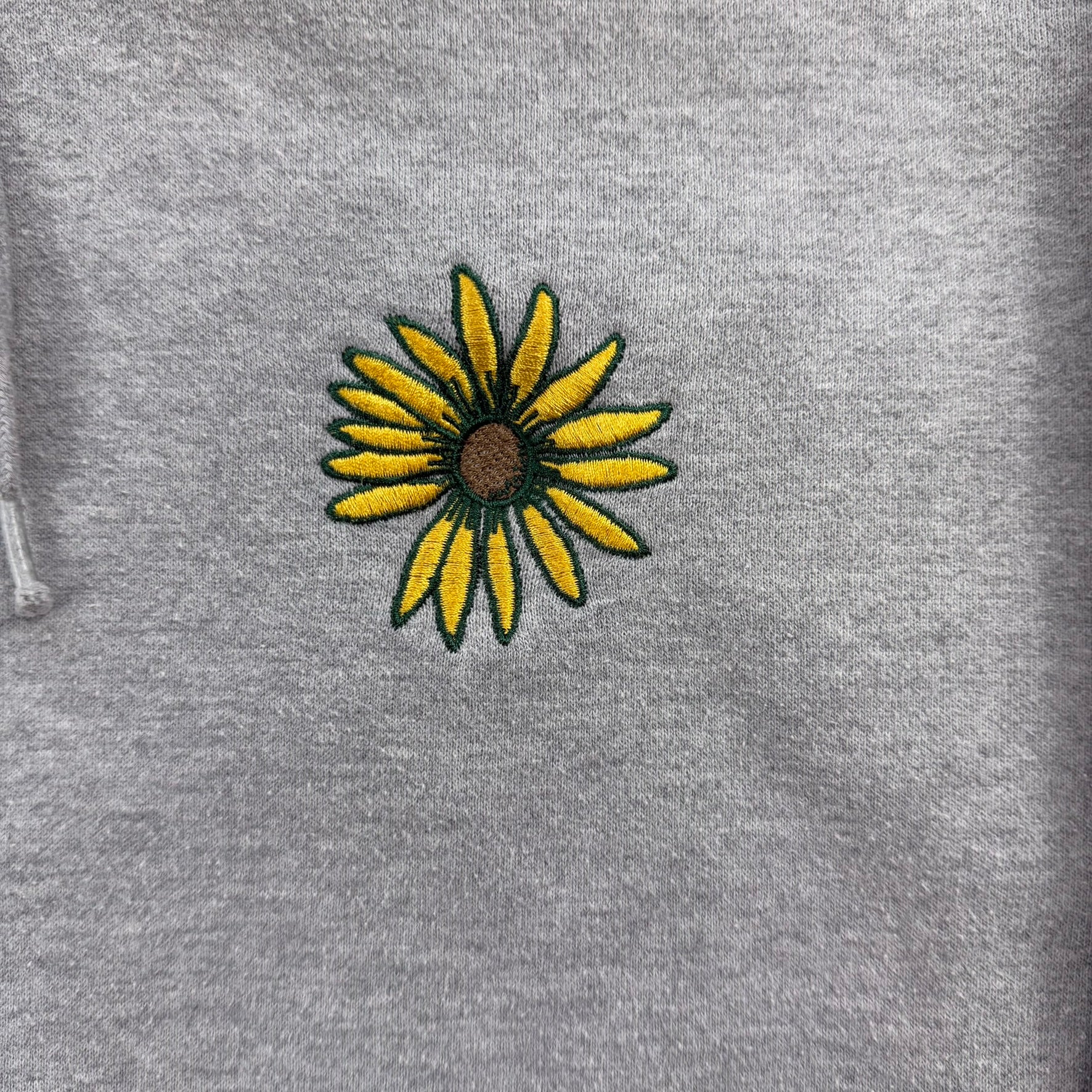 J- Vans Sun Flower Graphic & Text Hoodie - M