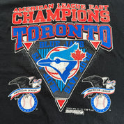 J- Vintage '92 Toronto Blue Jays MLB American League East Champions Graphic Single Stitch Tee - XL