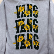 J- Vans Sun Flower Graphic & Text Hoodie - M