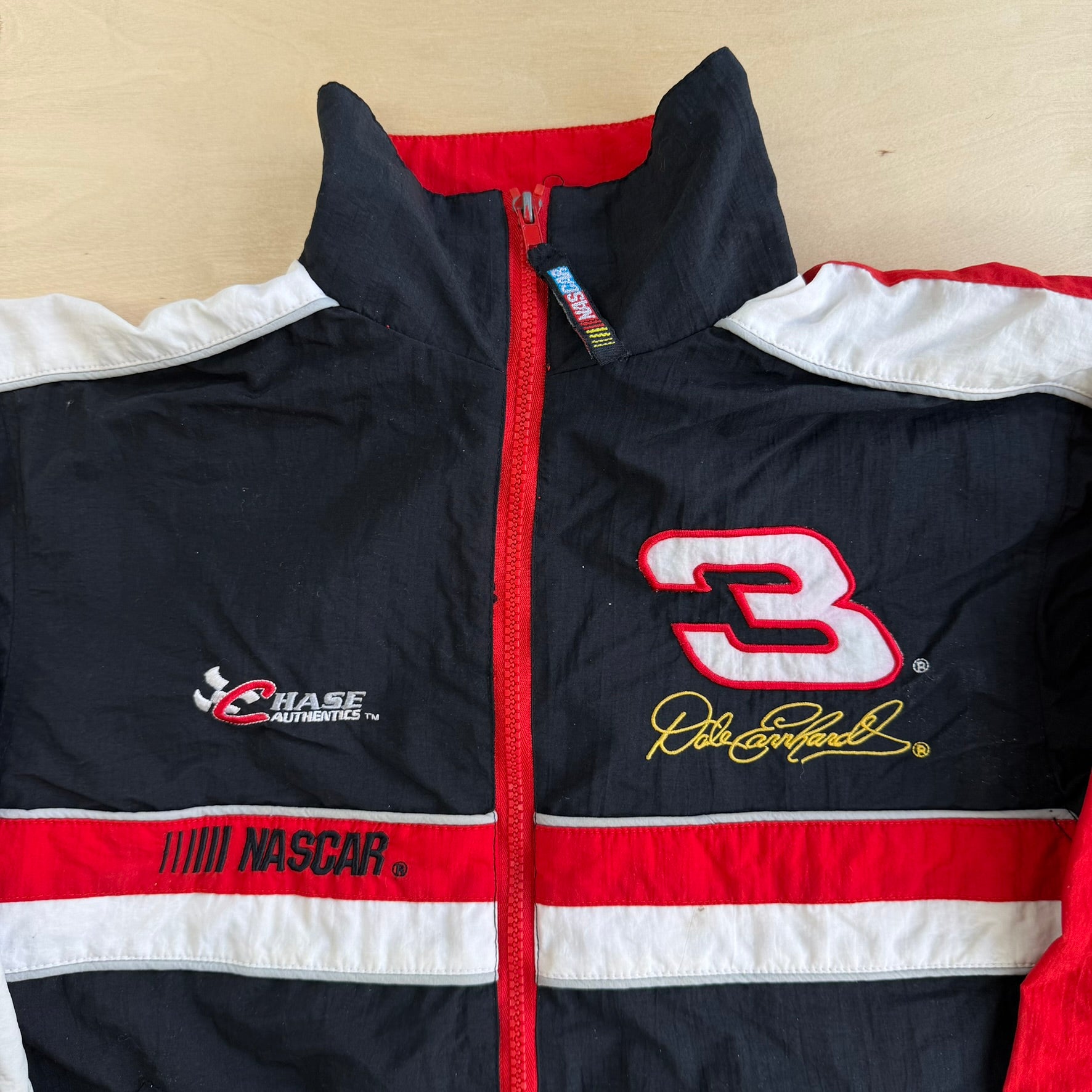Vintage 90s Kids Nascar Dale Earnhardt Light Weight Zip Up Jacket - Kids M