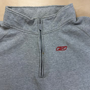 J- Vintage Reebok Embroidered Logo Quarter Zip Crewneck - 2XL