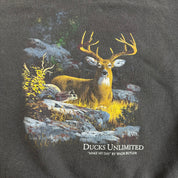 Vintage Marathon Apparel Ducks Unlimited Deer Graphic Crewneck - XL