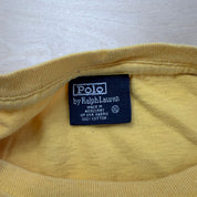 J- Vintage Polo Ralph Lauren Embroidered Logo Single Stitch Long Sleeve Tee - XL