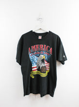 Load image into Gallery viewer, Vintage 1995 American It&#39;s Time To Pray Flag &amp; Eagle Tee
