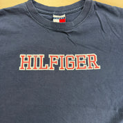 J- Vintage Tommy Hilfiger Text Made In USA Tee - L