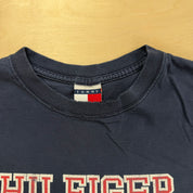J- Vintage Tommy Hilfiger Text Made In USA Tee - L