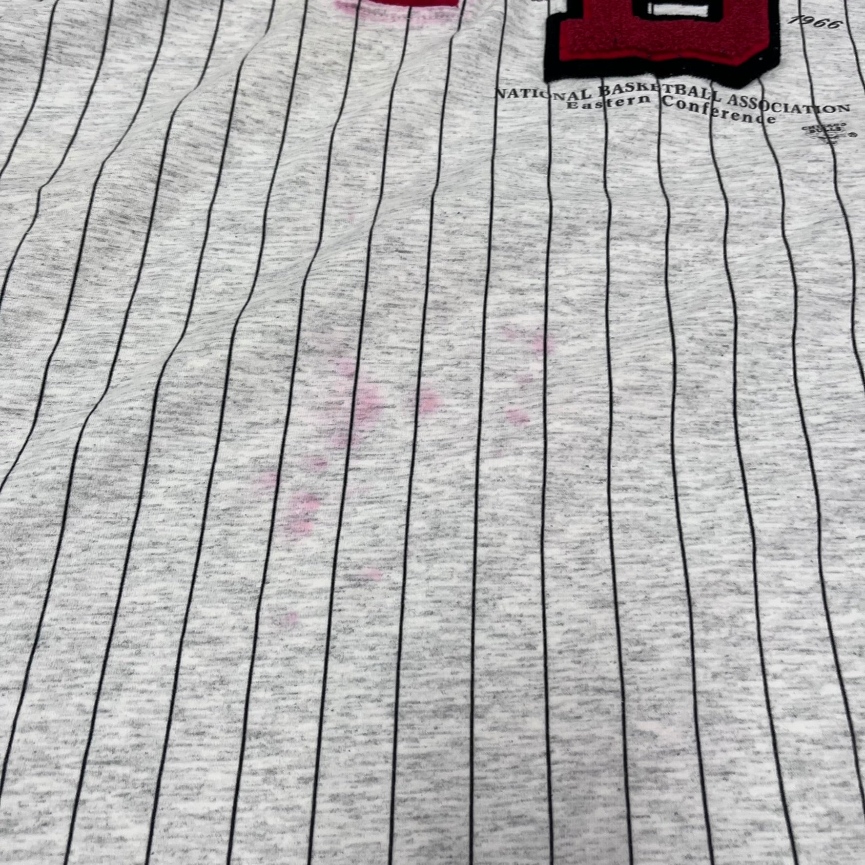 F- Vintage Chicago Bulls NBA CCM Henley Warmup Shirt