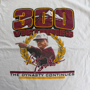 J- Vintage '99 Florida State University Bobby Bowden 300 Victories Graphic Made In USA Single Stitch Tee - L