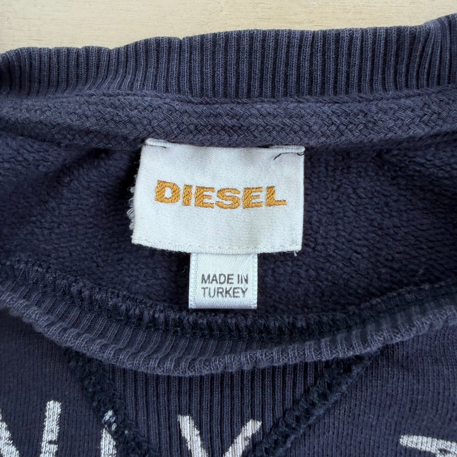 J- Vintage Diesel Only The Brave Graphic Crewneck - XL