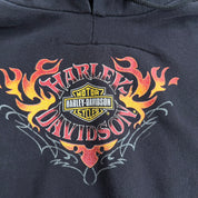 J- Vintage '02 Harley Davidson Kane's Kelowna BC Graphic Hoodie - XL