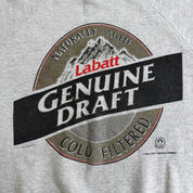 J- Vintage '92 Labatt Genuine Draft Beer Graphic Crewneck - L