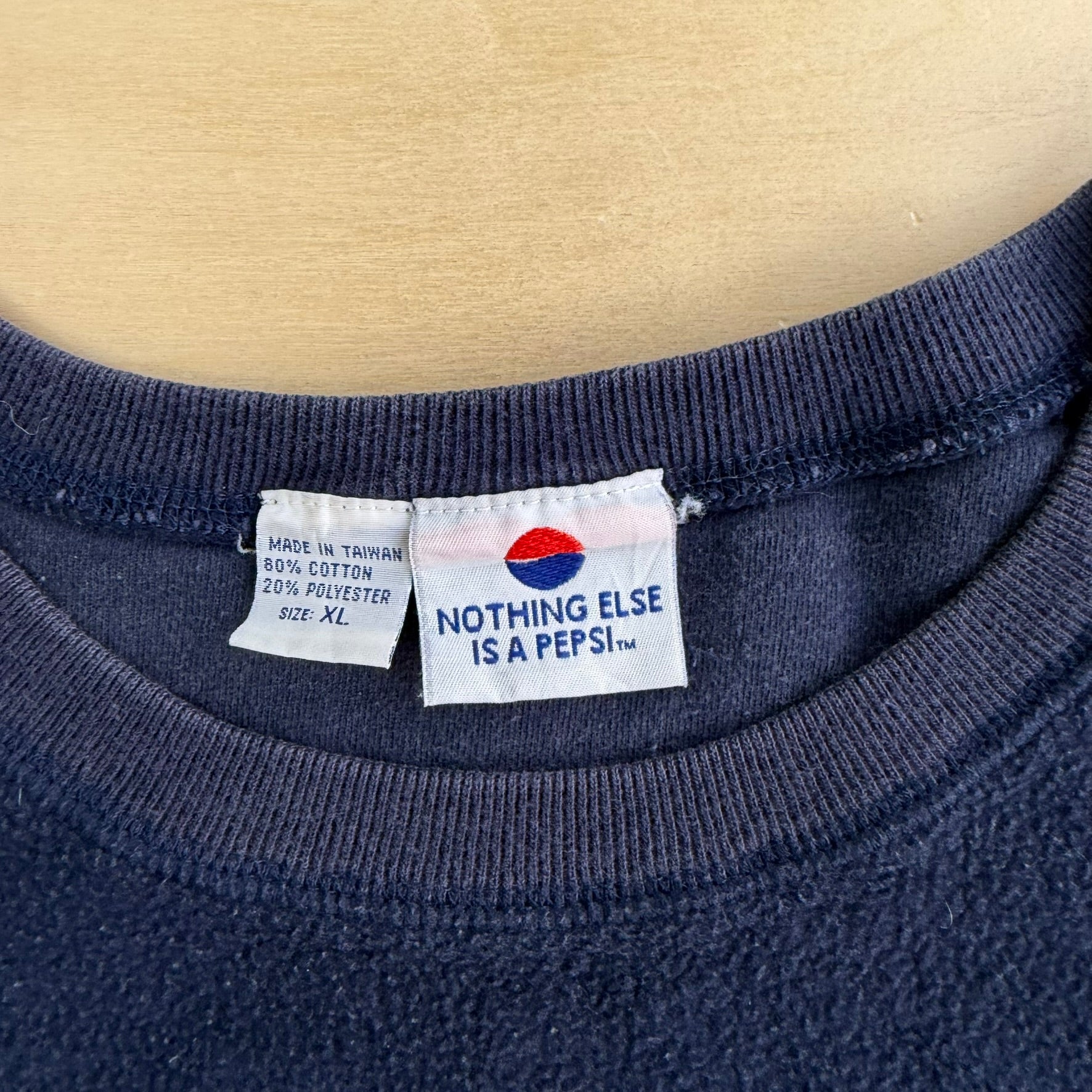Vintage 90s Pepsi Embroidered Text Logo Pullover Polar Fleece - XL