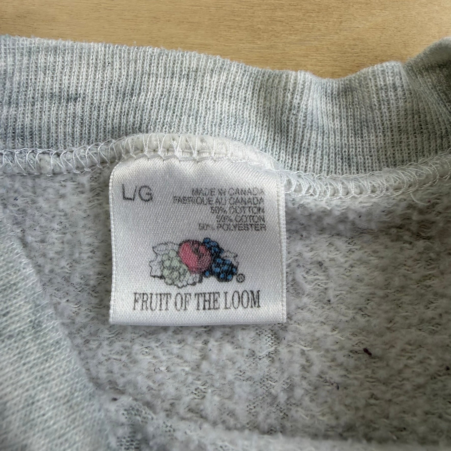 J- Vintage '92 Labatt Genuine Draft Beer Graphic Crewneck - L
