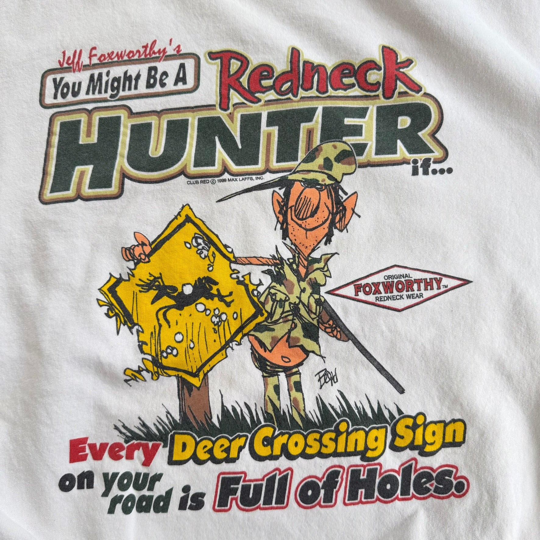 J- Vintage '99 Jeff Foxworthy's Redneck Wear Graphic Crewneck - 2XL
