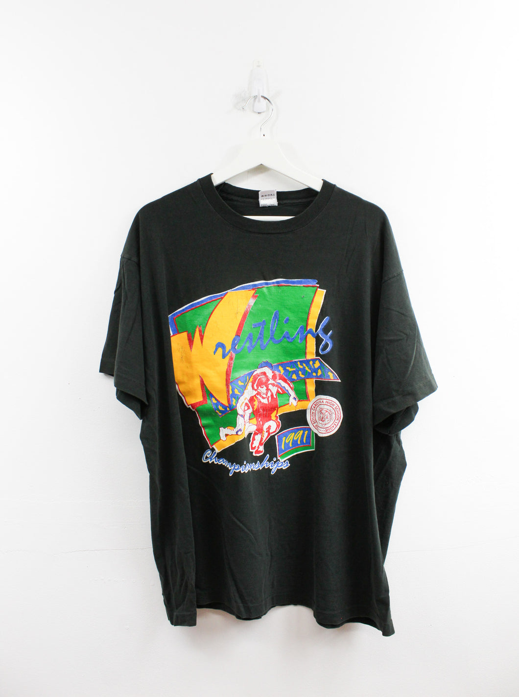 Vintage 1991 Single Stitch South Carolina Wrestling Championship Tee