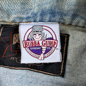 Vintage '96 Forrest Gump Bubba Gump Shrimp Co. Embroidered Logo Denim Jacket - L