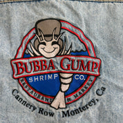 Vintage '96 Forrest Gump Bubba Gump Shrimp Co. Embroidered Logo Denim Jacket - L
