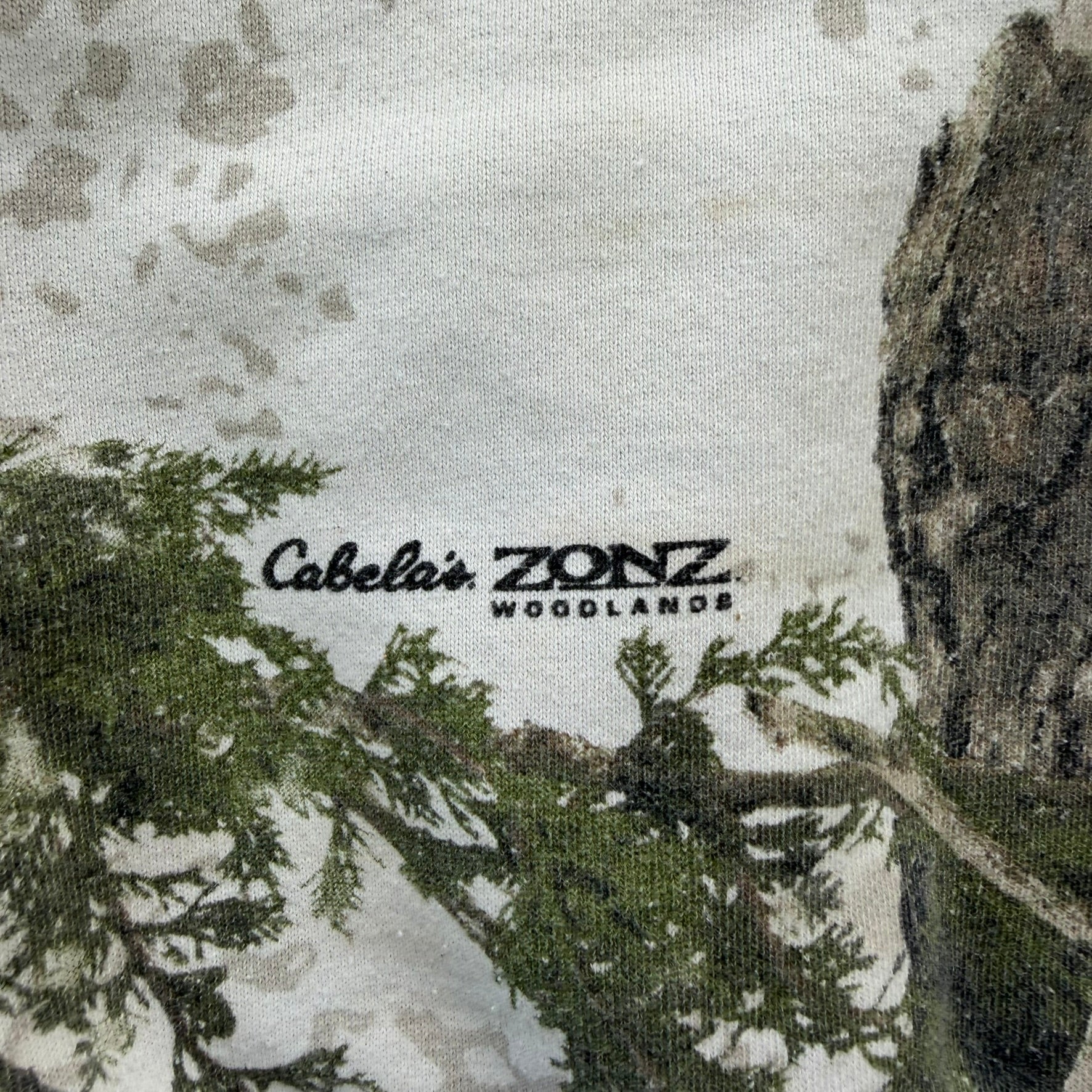 J- Cabela's ZONZ Woodland Real Tree Camo Hoodie - XL