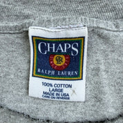 J- Vintage Ralph Lauren Chaps Graphic Made In USA Single Stitch Tee - L