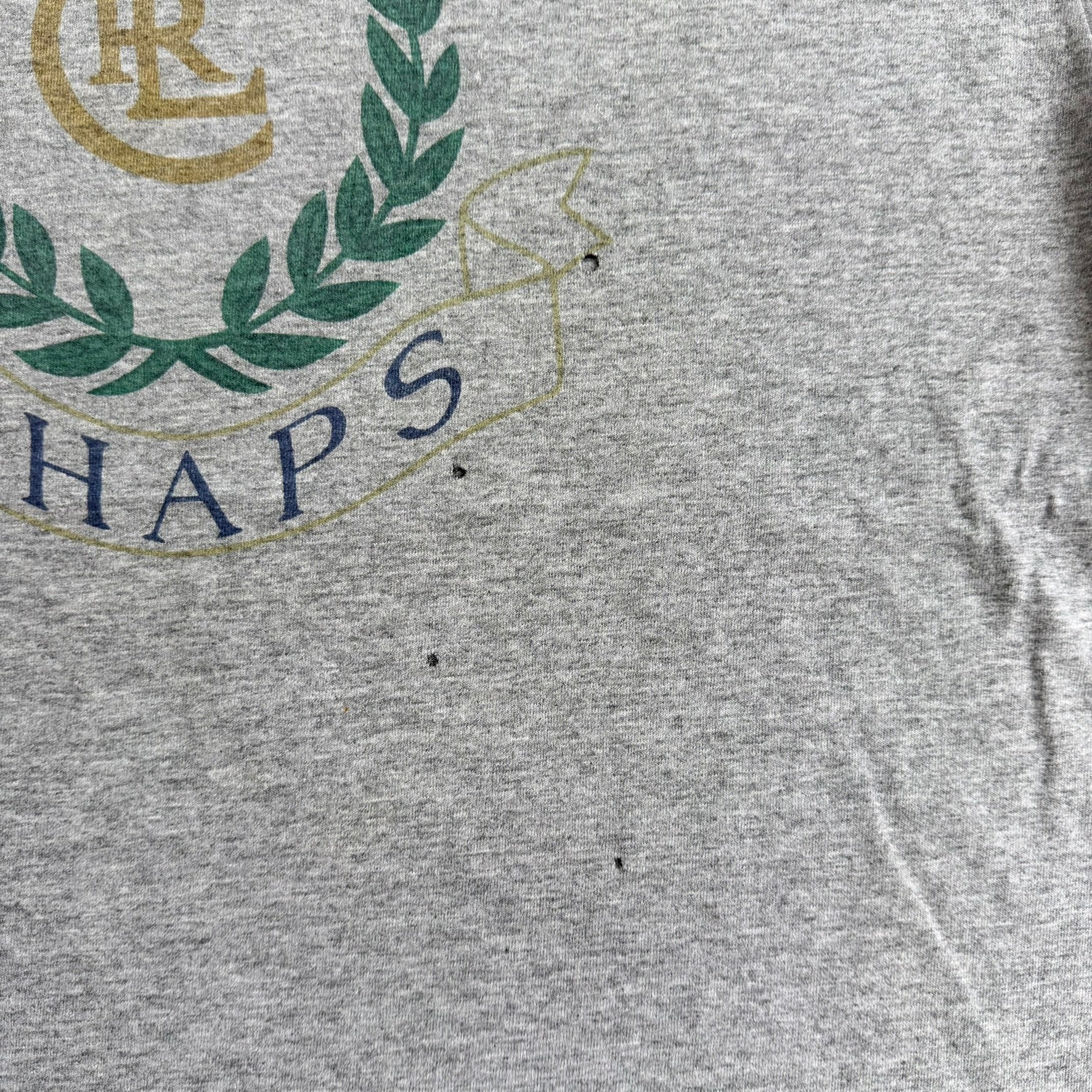 J- Vintage Ralph Lauren Chaps Graphic Made In USA Single Stitch Tee - L