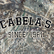 J- Vintage Cabela's Mossy Oak Duck Blind Real Tree Camo Hoodie - 3XL