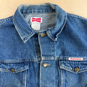Vintage 90s Budweiser Beer Logo Denim Jacket - L