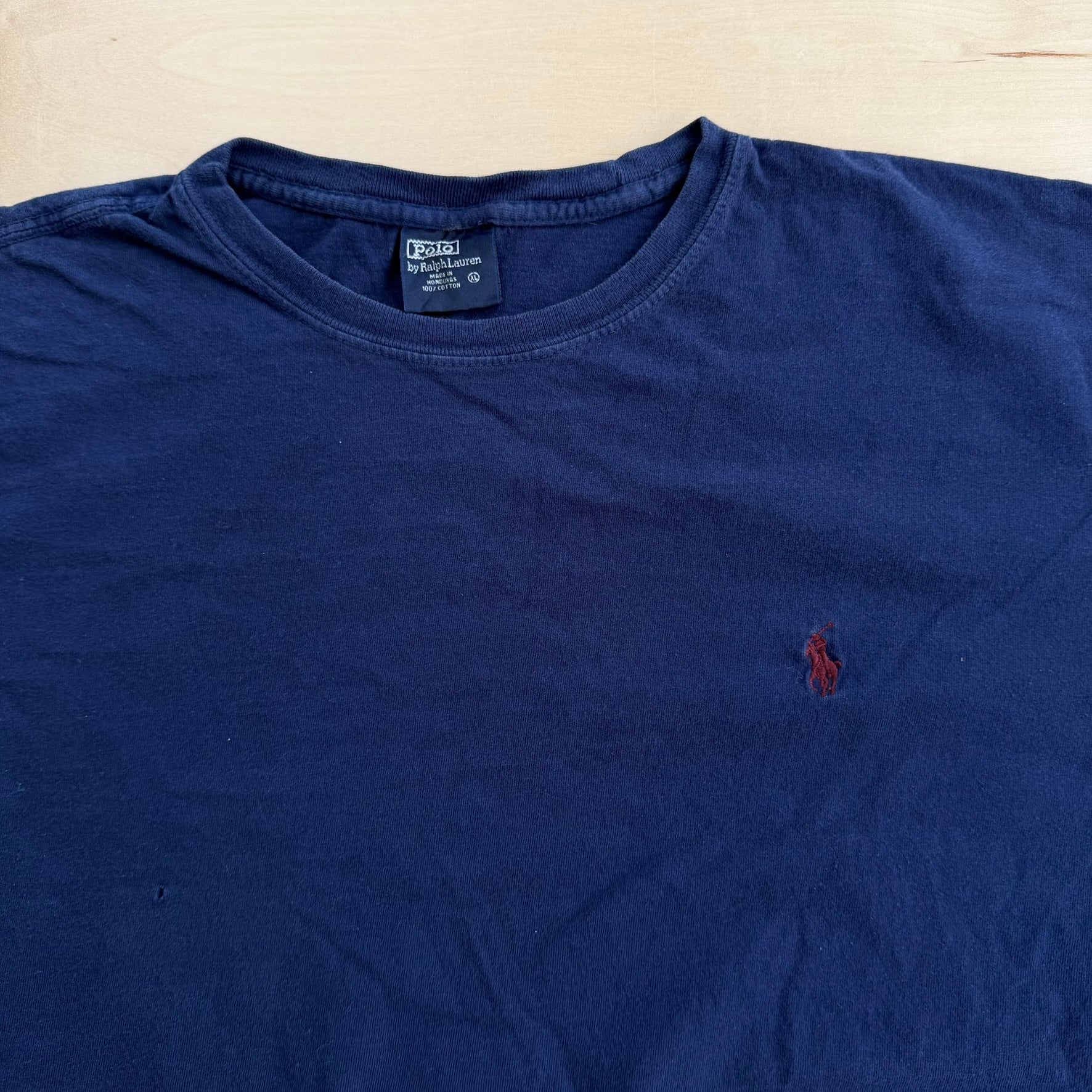J- Vintage Polo RL Embroidered Logo Long Sleeve Tee - XL