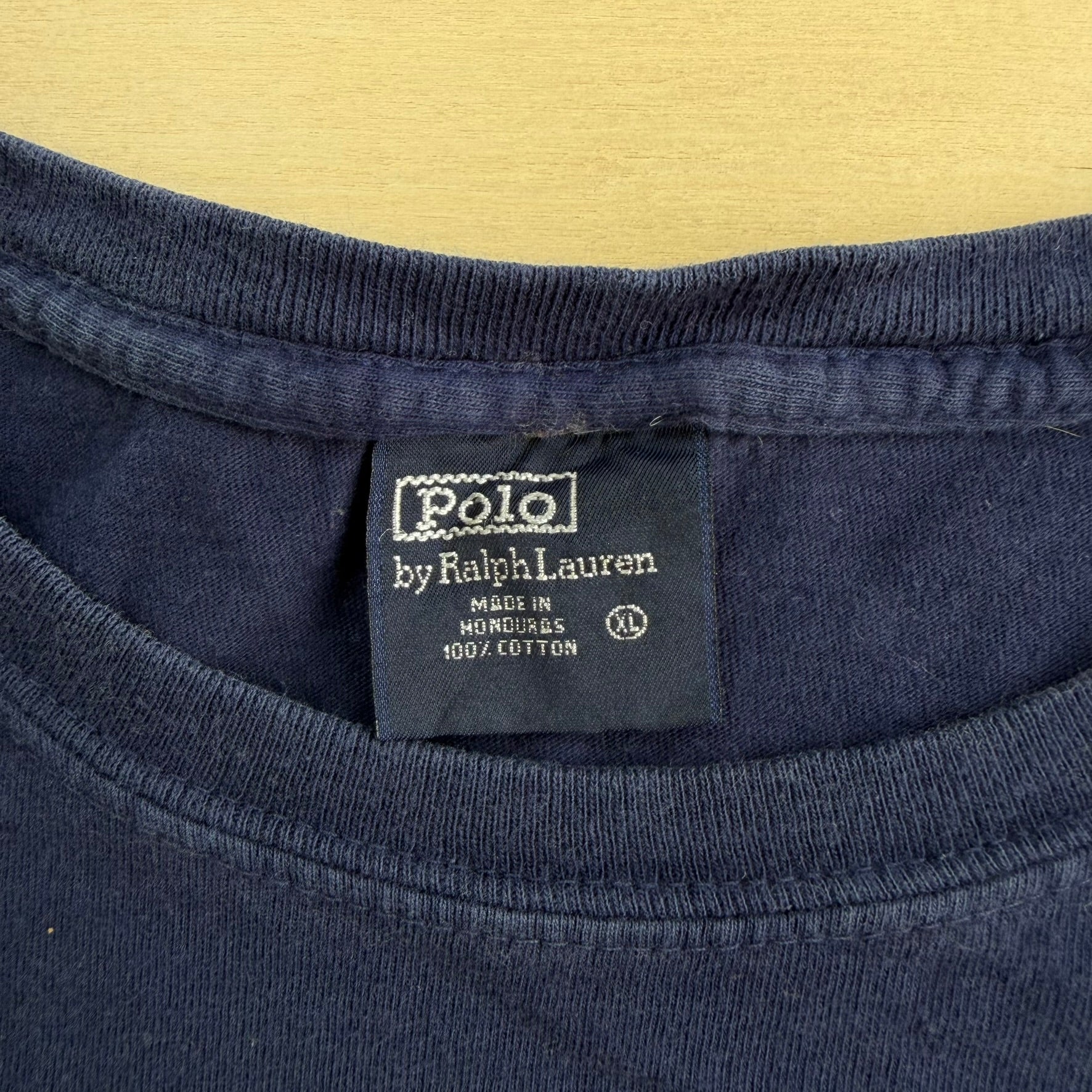 J- Vintage Polo RL Embroidered Logo Long Sleeve Tee - XL