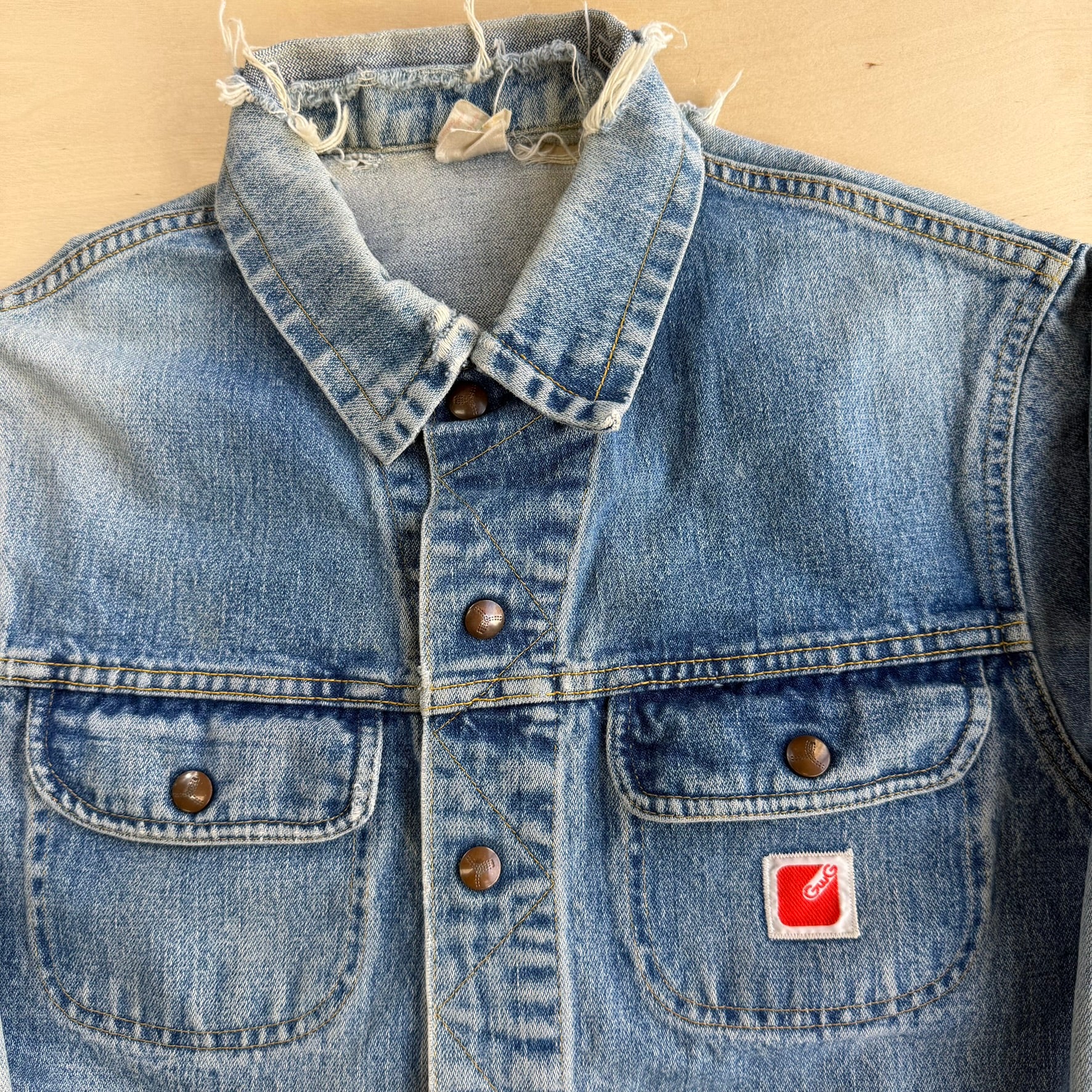 Vintage 80s GWG Made In Canada Snap Button Denim Jacket - M