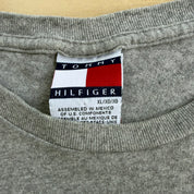 J- Vintage Tommy Hilfiger Car & Surfboard Graphic & Text Long Sleeve Tee - XL