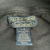J- Vintage Polo Denim Company RL Embroidered Logo Zip Up Track Jacket - L