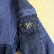 J- Vintage Nautica Marine Denim Co. Quarter Zip Crewneck - L