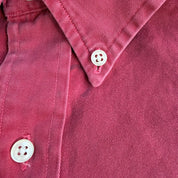 Vintage 90s Polo RL Embroidered Logo Faded Red Blake Button Down Shirt - L