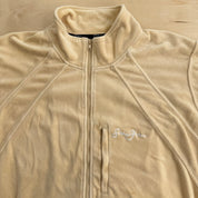 J- Vintage Sean John Embroidered Text Velour Track Jacket - 2XL