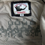 Vintage Oakland Raiders NFL Mitchell & Ness Embroidered Logo Zip Up Hoodie - 2XL