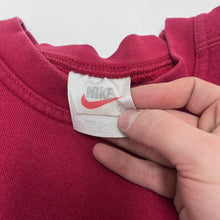 Load image into Gallery viewer, F- Vintage 90s Nike Right Side Chest Swoosh Maroon Crewneck
