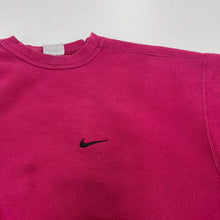 Load image into Gallery viewer, F- Vintage 90s Nike Right Side Chest Swoosh Maroon Crewneck
