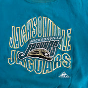 Vintage Jacksonville Jaguars NFL Apex One Embroidered Graphic Logo Crewneck - L