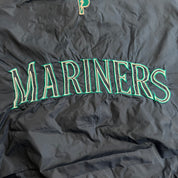 J- Vintage 90s Seattle Mariners MLB Pro Player Tag Embroidered Logo Zip Up Lightweight Jacket - XL