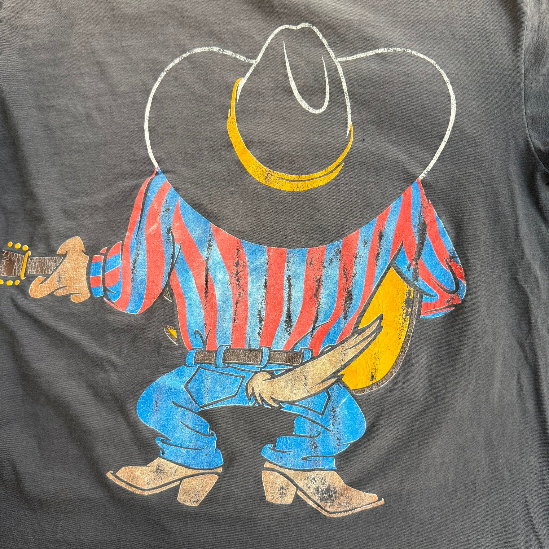 Vintage '93 Looney Tunes Taz Devil Country Singer Graphic Made In Canada Single Stitch Tee - L