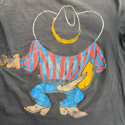 Vintage '93 Looney Tunes Taz Devil Country Singer Graphic Made In Canada Single Stitch Tee - L