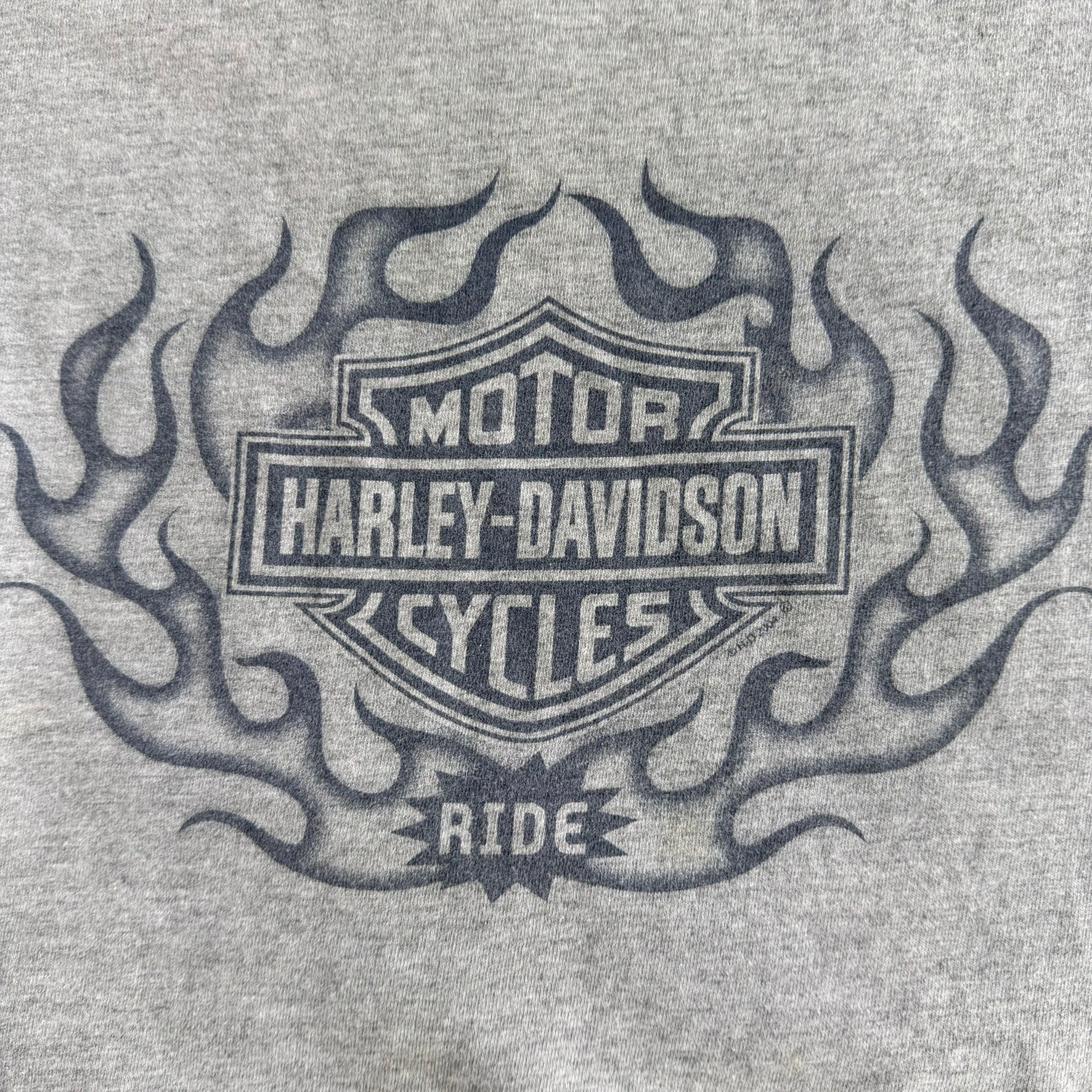 Vintage '04 Harley Davidson Elk Grove California Graphic Made In USA Long Sleeve Tee - XL