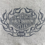 Vintage '04 Harley Davidson Elk Grove California Graphic Made In USA Long Sleeve Tee - XL