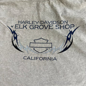Vintage '04 Harley Davidson Elk Grove California Graphic Made In USA Long Sleeve Tee - XL