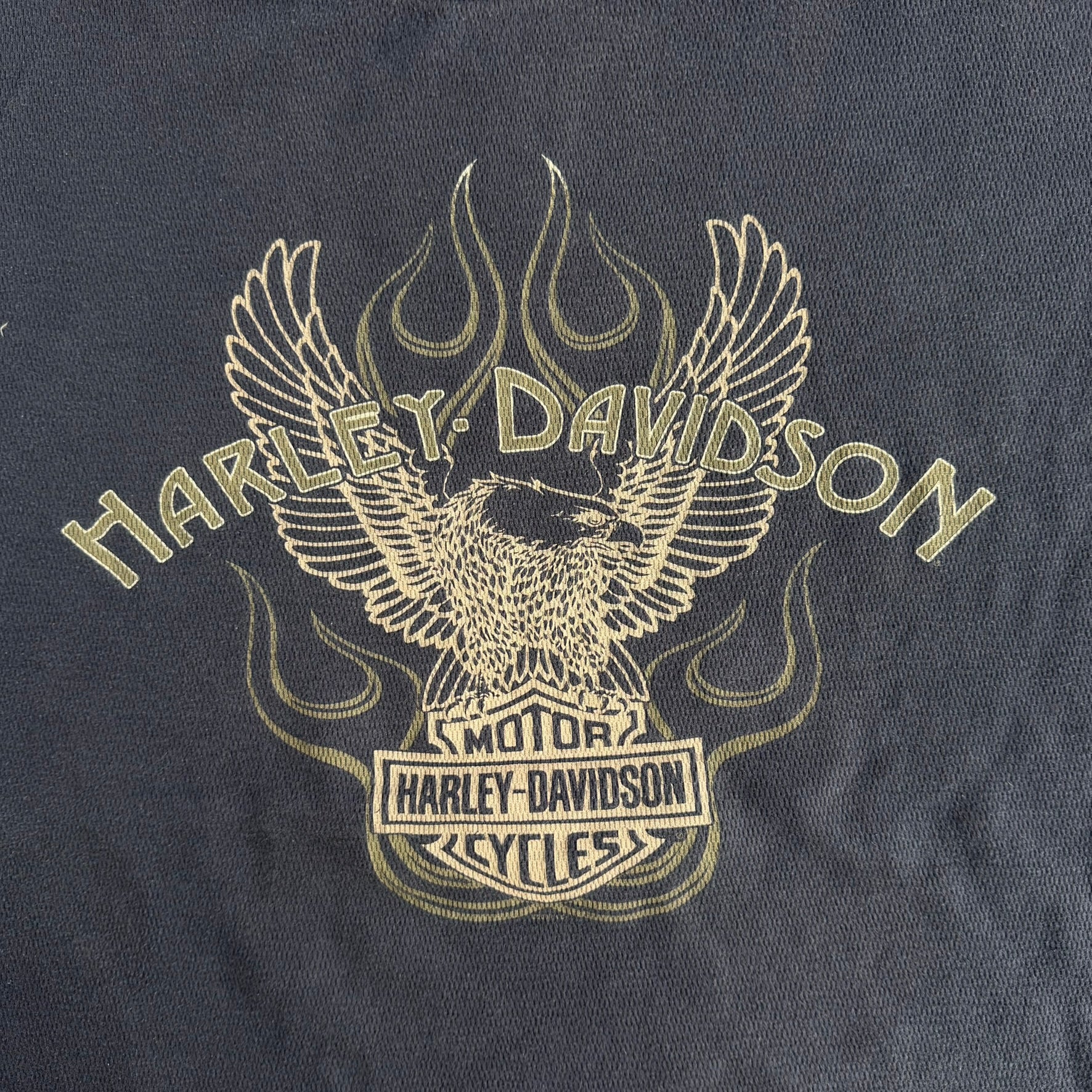Vintage '06 Harley Davidson Calgary Alberta Graphic Thermal Long Sleeve Tee - XL