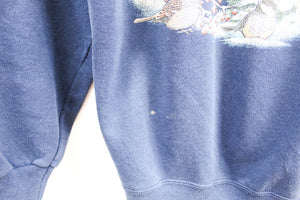 Vintage Cardinal In Snow Graphic Crewneck