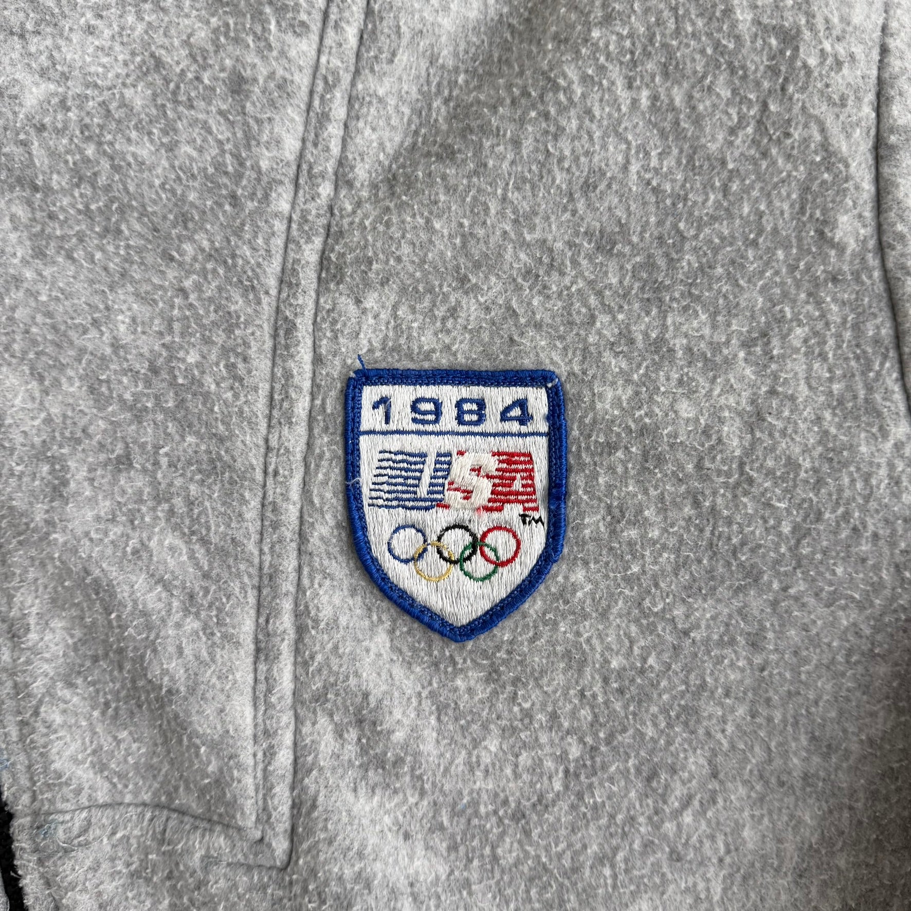 J- Vintage '84 Levi's Team USA Los Angeles Summer Olympic Games Zip Up Polar Fleece - L